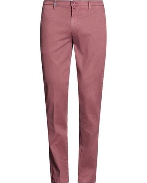 Barbati Mauve Trousers Lyocell, Cotton, Elastane - Red