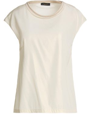 Peserico Top Silk, Elastane, Polyester, Virgin Wool, Cashmere - White