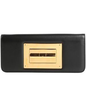 Tom Ford Handbag Leather, Brass, Aluminum - Black