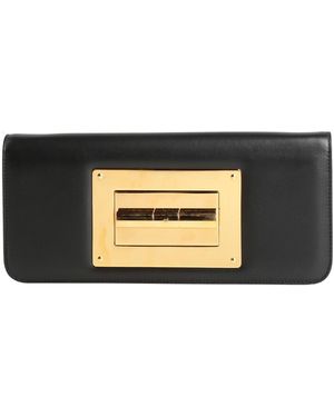 Tom Ford Handbag Leather, Brass, Aluminum - Black