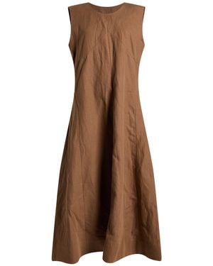 Skall Studio Maxi Dress Linen, Recycled Cotton, Organic Cotton - Brown