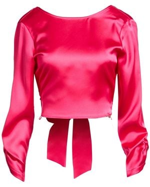 Gaelle Paris Fuchsia Top Polyester - Red