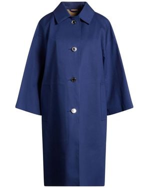 Mackintosh Collin Lr-1056 Overcoat & Trench Coat Cotton - Blue
