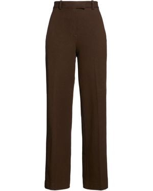 Pinko Chocolate Pants Cotton, Elastane - Brown