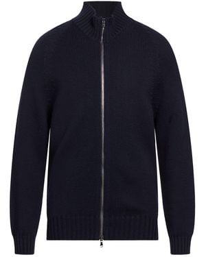 Scaglione Midnight Cardigan Merino Wool - Blue
