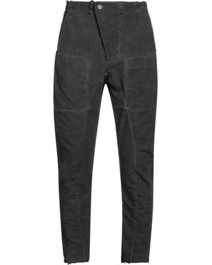 Masnada Charcoal Pants Cotton, Elastane - Gray