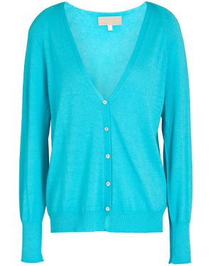 120% Lino Cardigan - Blue