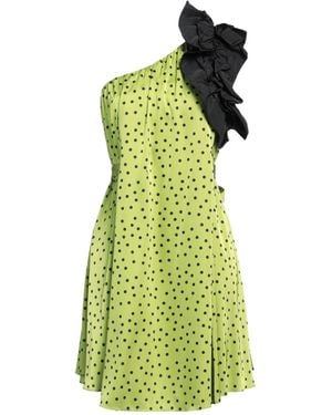 slim fit dress slacks 60s Lime Green Polka Dot Day Dress – Better Dresses Vintage