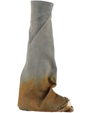 Rick Owens Boot Textile Fibres - White