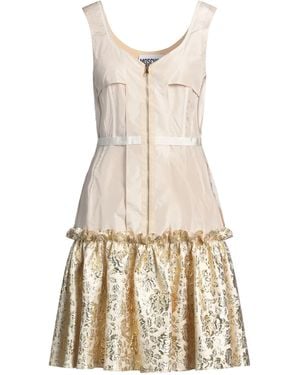 Moschino Mini Dress Polyester, Polyamide - Natural