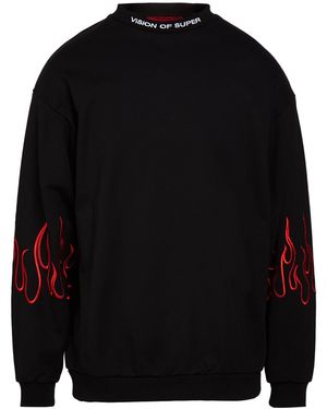 Vision Of Super Sweatshirt Cotton - Blue