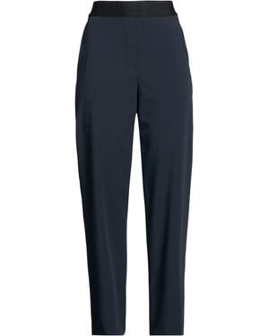 RUE DU BAC Midnight Trousers Polyester, Viscose, Elastane - Blue