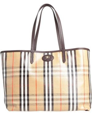 Burberry Shoulder Bag Cotton, Viscose, Linen - White
