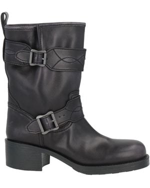 Ash Ankle Boots Leather - Black