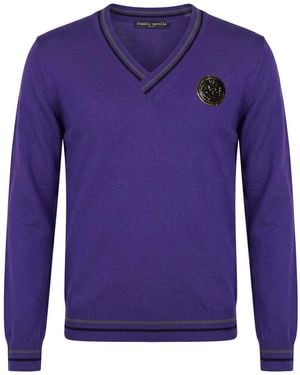 Frankie Morello Sweater Virgin Wool - Blue