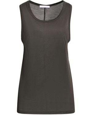 Helmut Lang Charcoal Tank Top Lyocell - Gray