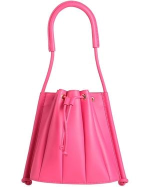 Rochas Fuchsia Handbag Leather - Pink