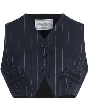 Forte Tailored Vest Polyester, Viscose, Elastane - Blue