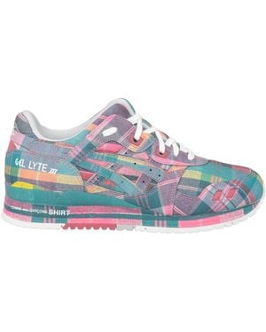Asics Sneakers Textile Fibers, Synthetic Material - Blue