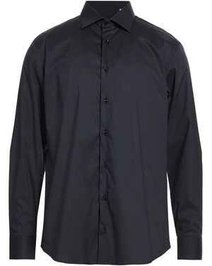 19.61 MILANO Midnight Shirt Cotton, Elastane - Blue