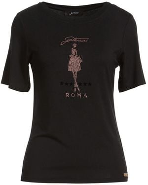 Gattinoni T-Shirt Viscose, Elastane - Black