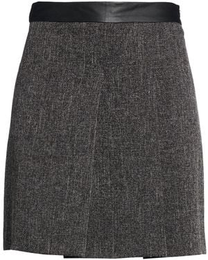 Kaos Mini Skirt Polyester, Viscose, Elastane - Gray