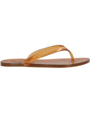 Ancient Greek Sandals Camel Thong Sandal Synthetic Material - Brown