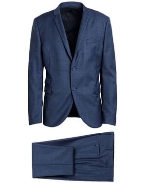 Neil Barrett Suit Virgin Wool, Elastane - Blue