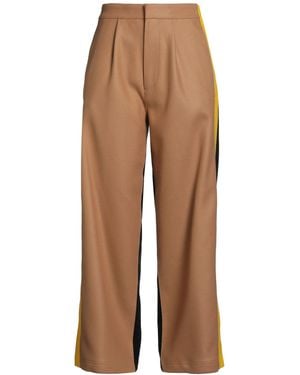DSquared² Camel Pants Cotton, Virgin Wool, Polyamide, Elastane - Brown