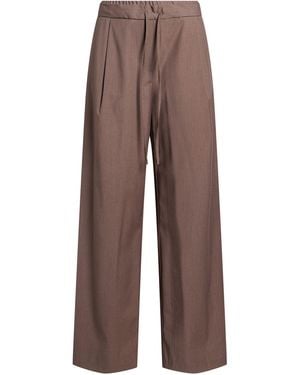 Soallure Pants Polyester, Viscose, Virgin Wool, Elastane - Brown