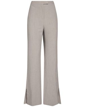 BOSS Pants Viscose, Polyester, Elastane - Gray