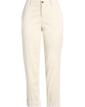 Berwich Ivory Trousers Cotton, Silk, Elastane - Natural