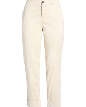 Berwich Ivory Trousers Cotton, Silk, Elastane - Natural