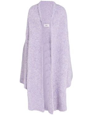 SOLOTRE Cardigan Merino Wool, Polyester, Polyacrylic - Purple