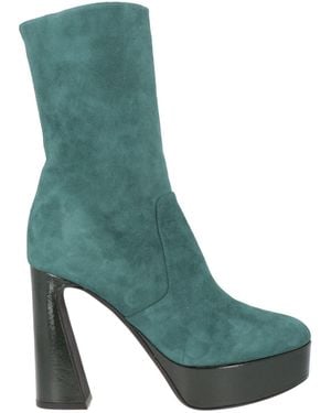 Alberta Ferretti Emerald Ankle Boots Leather - Green