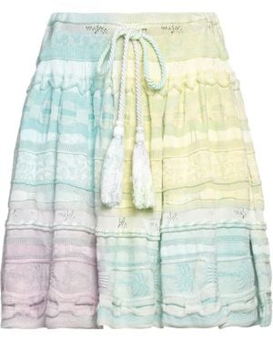 Laneus Mini Skirt Cotton, Viscose - Blue