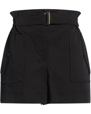 Alberta Ferretti Shorts & Bermuda Shorts Cotton, Elastane - Black