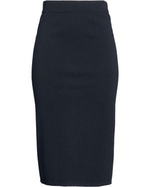 Peserico Midnight Midi Skirt Merino Wool - Blue