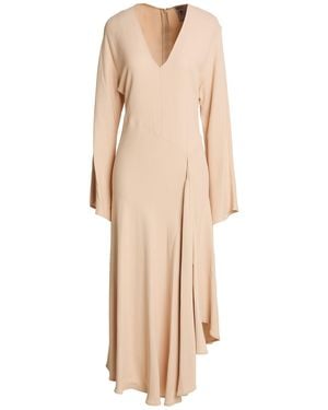 Semicouture Maxi Dress Viscose, Elastane - Natural