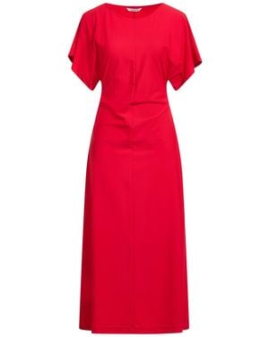 Caliban Midi Dress Polyamide, Elastane - Red