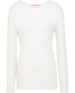Pink Memories Jumper - White