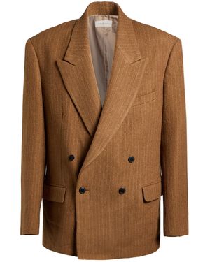 Dries Van Noten Coat Wool - Brown