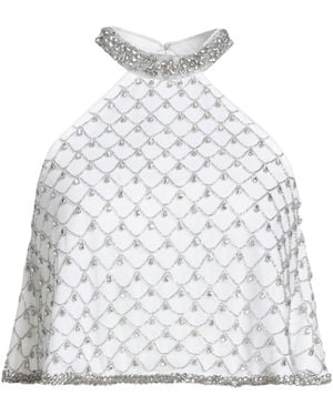 Pinko Top Polyester, Acrylic, Glass, Metal - White