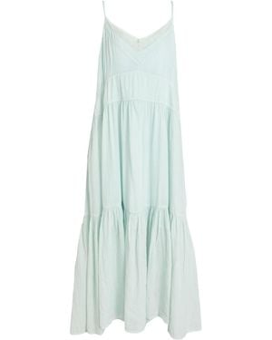 19.70 Nineteen Seventy Midi Dress Ramie, Cotton - Blue