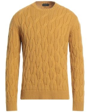 Zanone Jumper Virgin Wool - Yellow