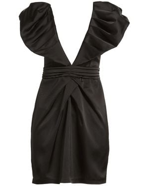 Kontatto Mini Dress Polyester, Elastane - Black