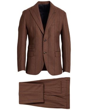 Eleventy Suit Wool - Brown