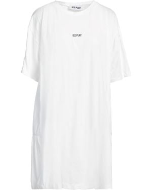 Ice Play Mini Dress Cotton - White
