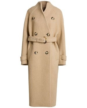 Sportmax Coat Virgin Wool, Polyamide - Natural