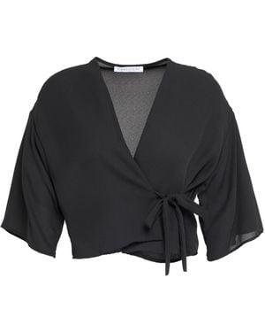 Caractere Wickelpullover - Schwarz